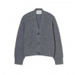 closed cardigan - heather grey melange 