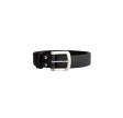 buckingham belt silver - black