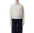 closed crew neck cropped - stone beige