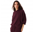women's hoodie atubay - wine lees