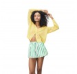 women's cardigan - dumy - shell melange