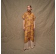 clara silk dress - yellow