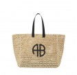anine bing large rio tote - natural