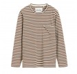 circular long sleeve tee - mix coffee