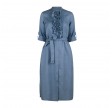 hillary linen dress - blue