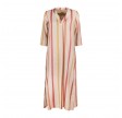 julia dress - light brown stripe