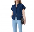 closed sleeveless shirt - dark blue