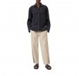 closed utility shirt - black