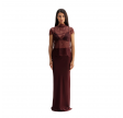 eden lace top - burgundy 
