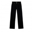 calie straight corduroy - black