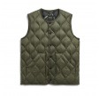 taion unisex military crew neck down vest - d. olive