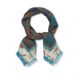 wool small gigi scarf - brown