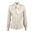 selma blouse bowtie flyfront - champagne