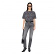 anine bing cohen tee - grey leopard