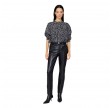 anine bing miles sweatshirt leopard - grey leopard