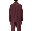 closed asymmetric shirt - dark raisin red
