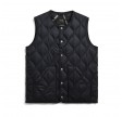 taion unisex military crew neck down vest - dark navy