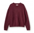 pullover oversize knit - burgundy