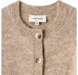 basic cardigan o-neck - light sand