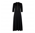 melany knit dress - black