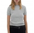 womens blouse - ash grey