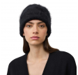 lisa yang brushed beanie - black