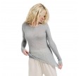 elvira long sleeve t-shirt - grey melange 