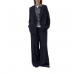closed fitted doublebreasted blazer - dark night 