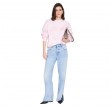 anine bing spencer sweatshirt - powder pink