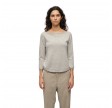 women's boat neck - ash grey