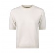 janet short sleeve knit - off white