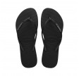 havaianas slim glitter - black