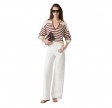 granville sweater - ivoire/rouge