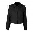 leia jacket linen - black