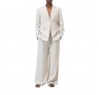 closed lola blazer linen - mud grey