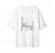 t-shirt berlin cotton photo print - white