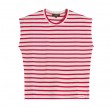 theoxane mariniere tank top - offwhite red