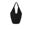 anine bing leah plain hobo raffia - black 