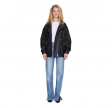 anine bing sandy jacket leather - black