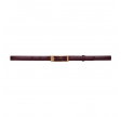 anine bing elly belt smooth leather - burgundy