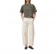 closed cropped t-shirt - cypress green 