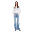 anine bing ivan long sleeve new york stencil - ivory