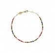 boho rainbow bracelet - gold 