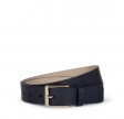 louise leather belt gold - black