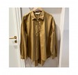 shanta shirt - brown mustard