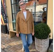 women peacoat light pressed wool - toffee