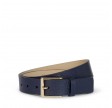 louise leather belt gold - navy