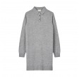 women´s polo dress - heather grey light 