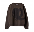 lala sweatshirt 3 brown black heart - brown