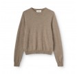 basic cashmere o-neck - beige melange